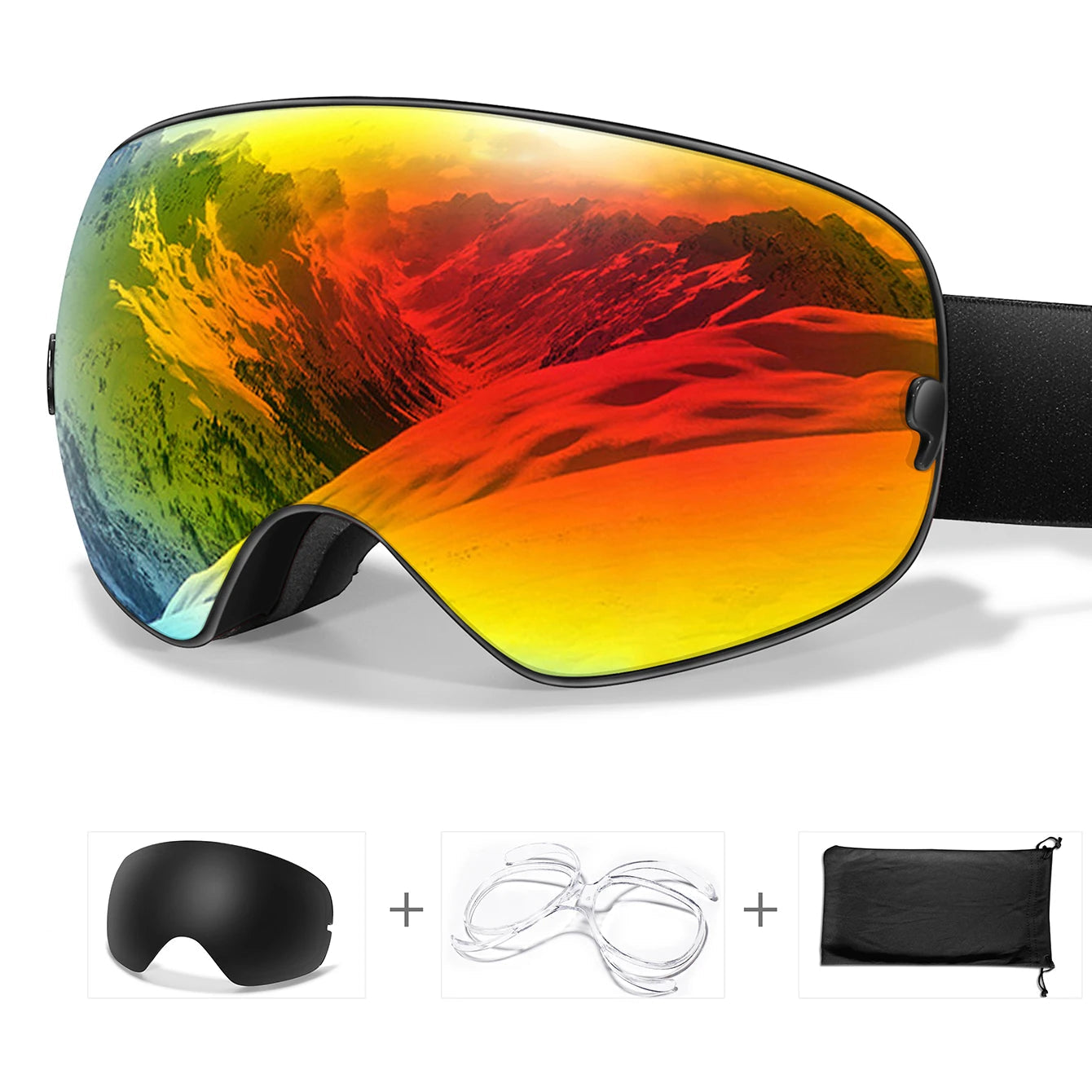Lunettes de Ski Anti-Buée & UV