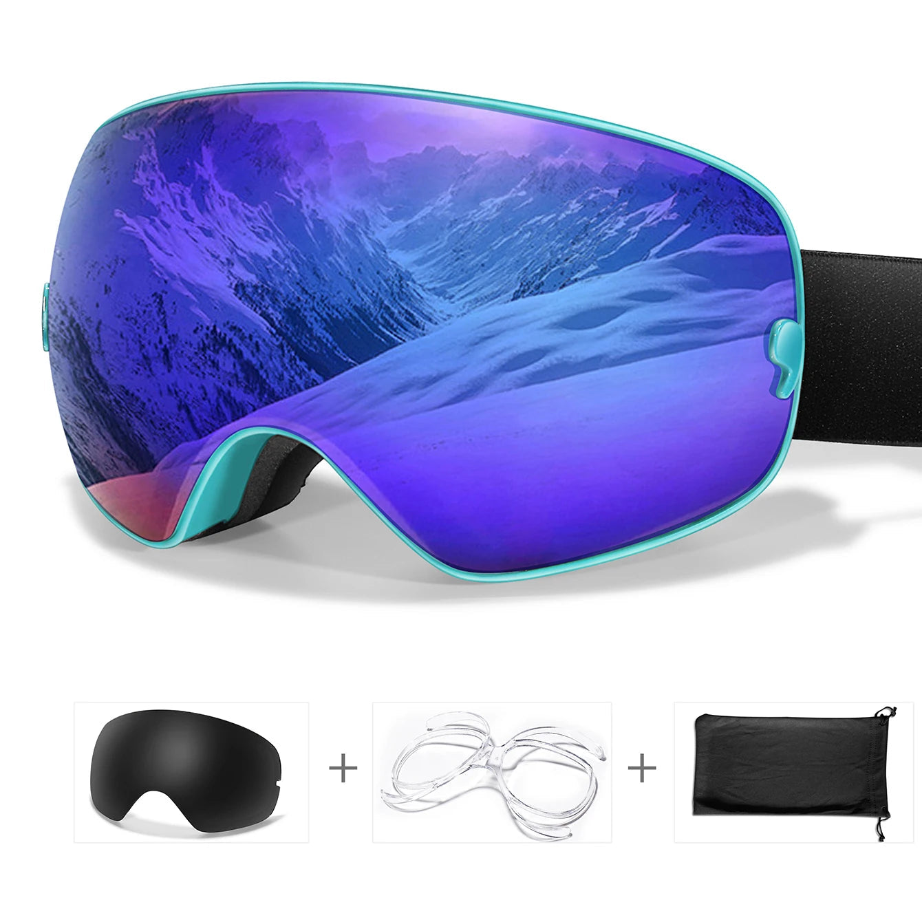 Lunettes de Ski Anti-Buée & UV