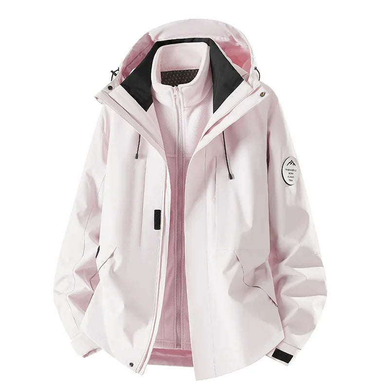 Veste de Ski 3-en-1 Unisexe – Protection & Style en Montagne