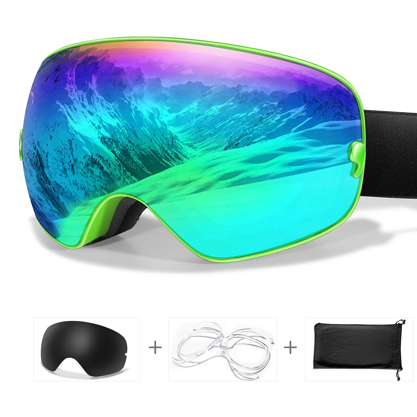 Lunettes de Ski Anti-Buée & UV