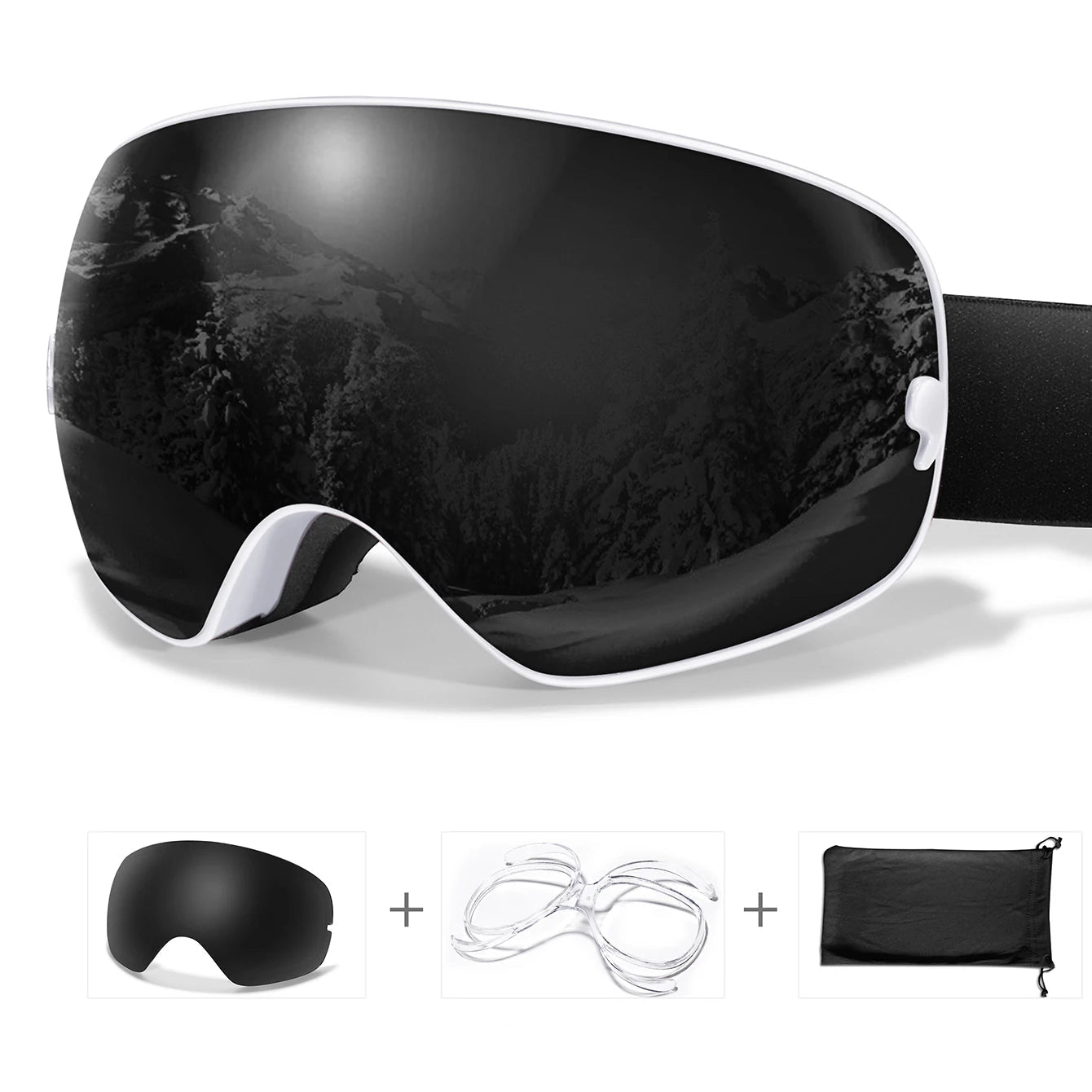 Lunettes de Ski Anti-Buée & UV
