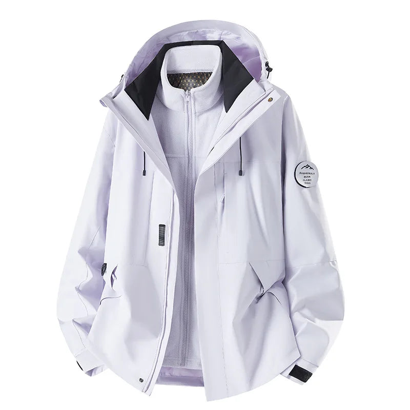 Veste de Ski 3-en-1 Unisexe – Protection & Style en Montagne