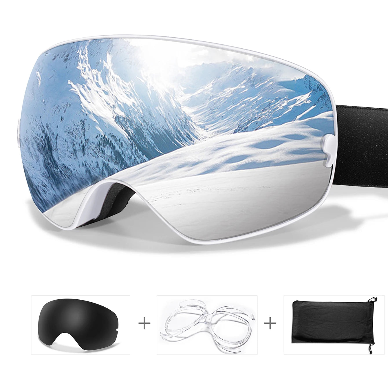 Lunettes de Ski Anti-Buée & UV