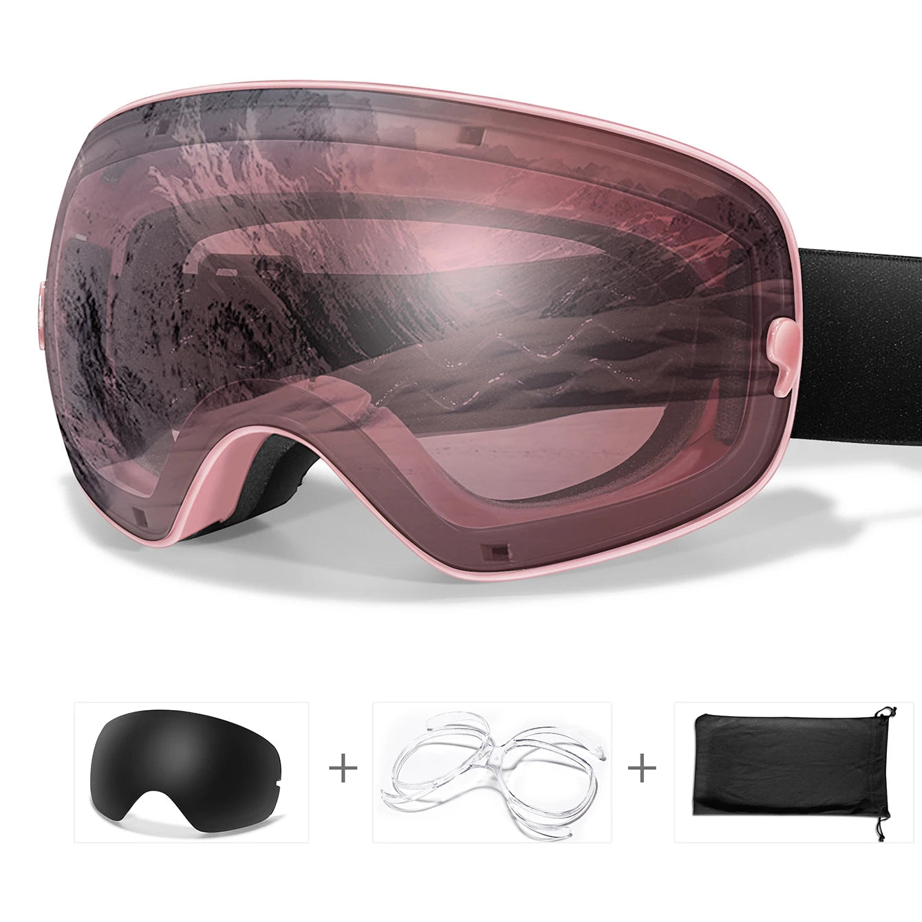 Lunettes de Ski Anti-Buée & UV