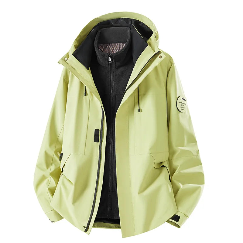 Veste de Ski 3-en-1 Unisexe – Protection & Style en Montagne