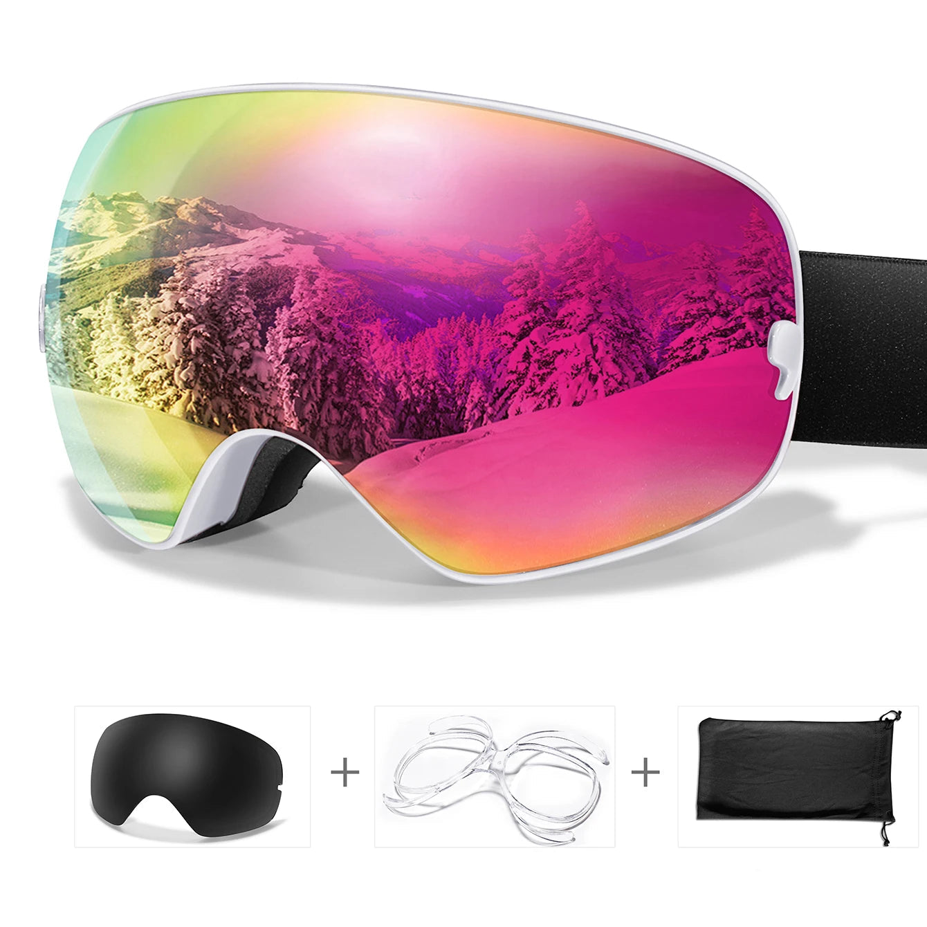 Lunettes de Ski Anti-Buée & UV