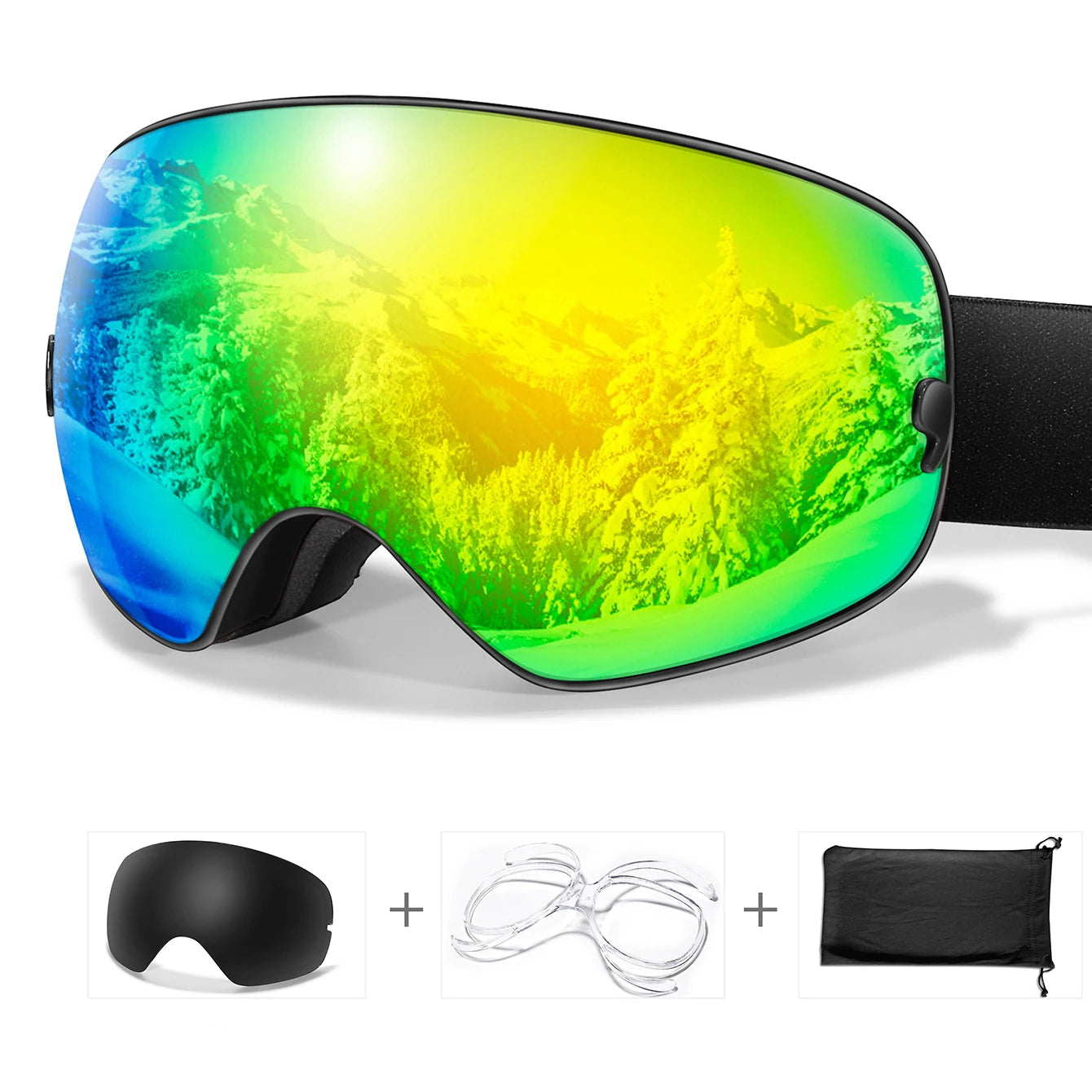Lunettes de Ski Anti-Buée & UV