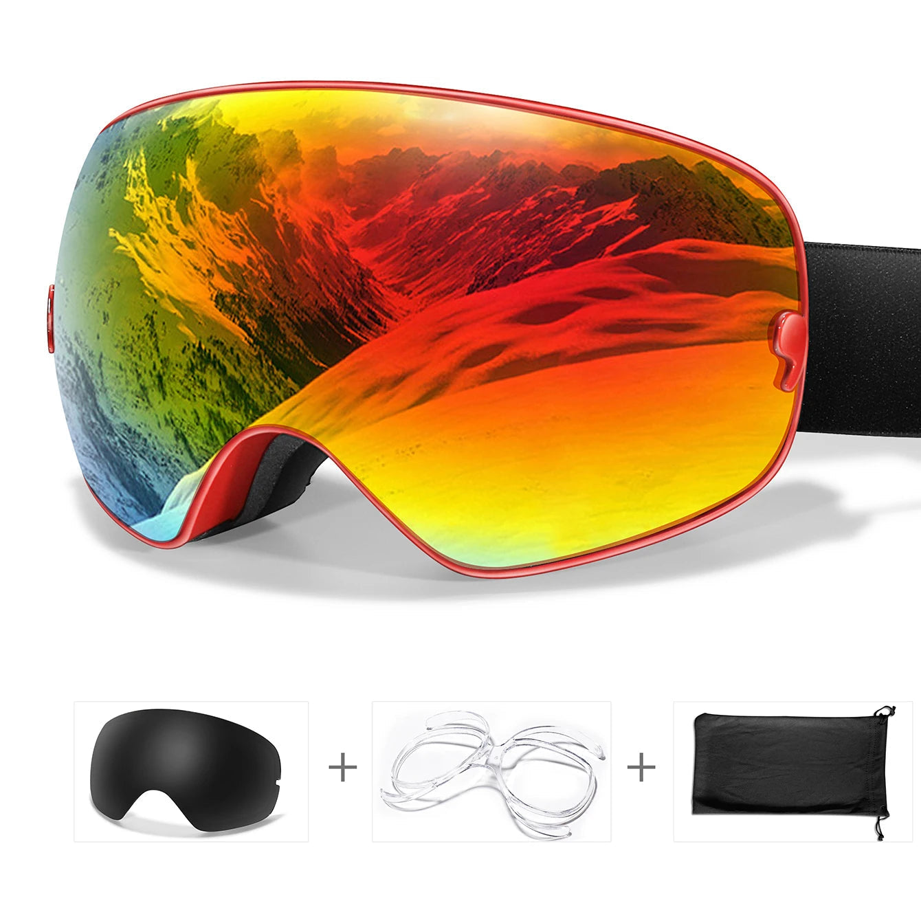 Lunettes de Ski Anti-Buée & UV